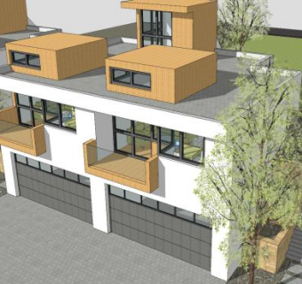 独立附属住宅建筑SU模型下载_sketchup草图大师SKP模型