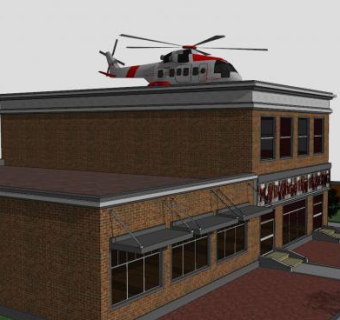 现代主义房子SU模型下载_sketchup草图大师SKP模型