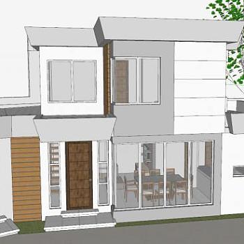 巴科洛德房子建筑SU模型下载_sketchup草图大师SKP模型