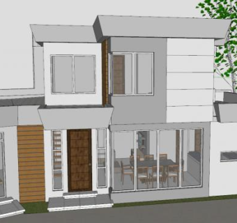 巴科洛德房子建筑SU模型下载_sketchup草图大师SKP模型