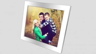 郊外家庭合照摆台相框SU模型下载_sketchup草图大师SKP模型