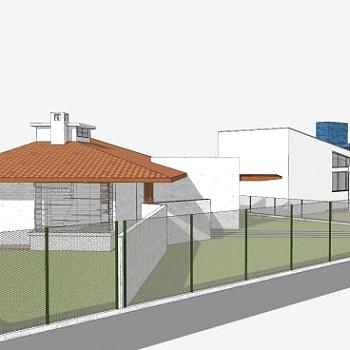 现代住宅层次房子SU模型下载_sketchup草图大师SKP模型