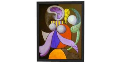 抽象绘画裱框装饰画SU模型下载_sketchup草图大师SKP模型