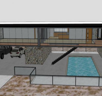 亚利桑那州住宅建筑SU模型下载_sketchup草图大师SKP模型