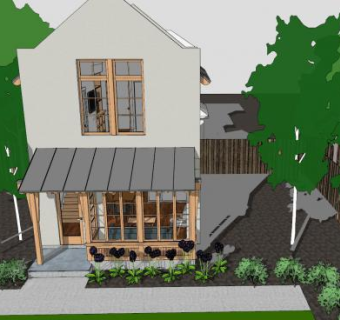 传统小屋房子SU模型下载_sketchup草图大师SKP模型