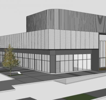 现代商业购物中心SU模型下载_sketchup草图大师SKP模型