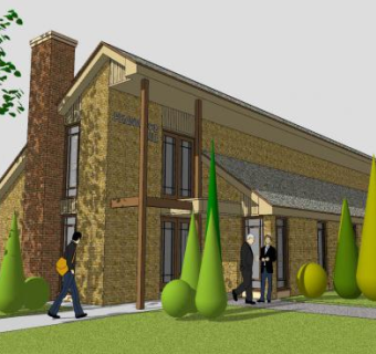 乡村办公建筑SU模型下载_sketchup草图大师SKP模型