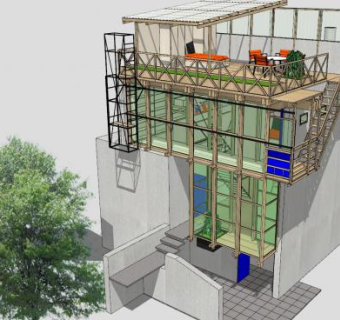 道路建筑房子SU模型下载_sketchup草图大师SKP模型