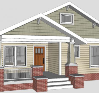 新的城市工匠建筑SU模型下载_sketchup草图大师SKP模型