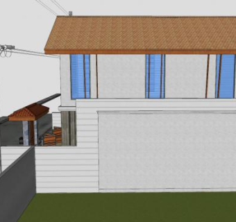 现代热带住宅建筑SU模型下载_sketchup草图大师SKP模型
