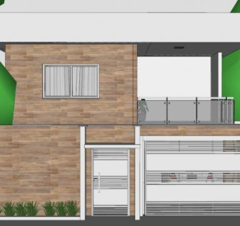 现代房子阁楼SU模型下载_sketchup草图大师SKP模型