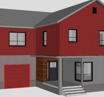 当代山墙房子SU模型下载_sketchup草图大师SKP模型