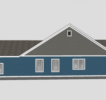 新城市平房房子建筑SU模型下载_sketchup草图大师SKP模型
