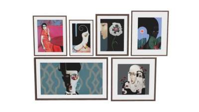 艺术抽象画挂画系列SU模型下载_sketchup草图大师SKP模型