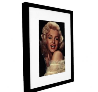 玛丽莲梦露海报装饰画SU模型下载_sketchup草图大师SKP模型