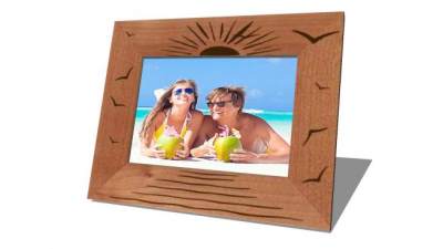 实木雕刻海鸥摆台相框SU模型下载_sketchup草图大师SKP模型