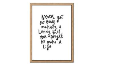 简约英文原木相框挂画SU模型下载_sketchup草图大师SKP模型