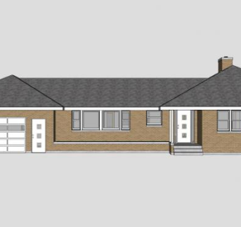 中世纪牧场住宅SU模型下载_sketchup草图大师SKP模型