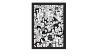 电影院人物海报挂画SU模型下载_sketchup草图大师SKP模型