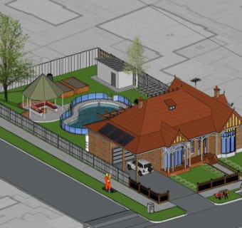 维多利亚式住宅建筑SU模型下载_sketchup草图大师SKP模型