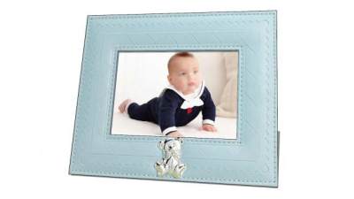 蓝色金属熊饰品摆台相框SU模型下载_sketchup草图大师SKP模型