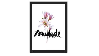 花卉海报黑框挂画SU模型下载_sketchup草图大师SKP模型