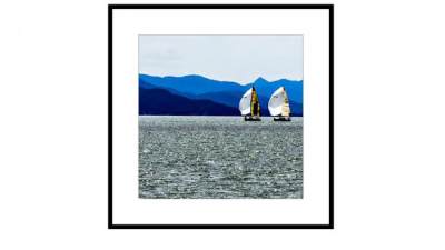 海上帆船摄影作品挂画SU模型下载_sketchup草图大师SKP模型