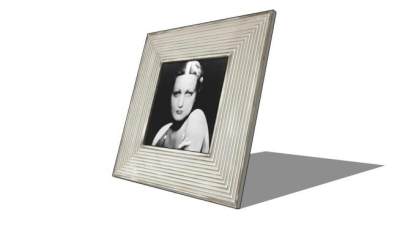 方形纹理摆台相框SU模型下载_sketchup草图大师SKP模型