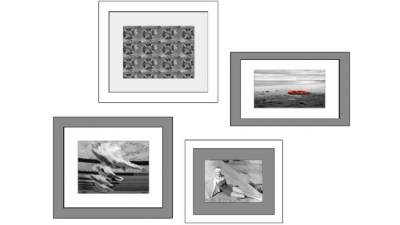 黑白摄影作品挂画系列SU模型下载_sketchup草图大师SKP模型