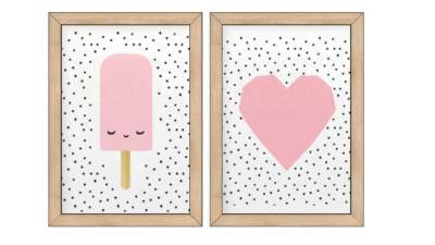 冰棍爱心简约挂画SU模型下载_sketchup草图大师SKP模型