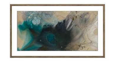 现代蓝色艺术水彩画挂画SU模型下载_sketchup草图大师SKP模型