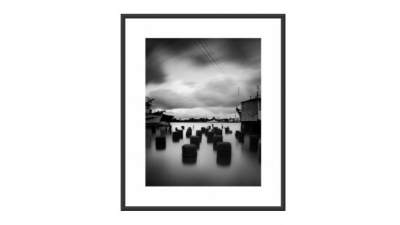 海岸摄影作品挂画SU模型下载_sketchup草图大师SKP模型