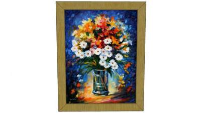 花瓶插花绘画油画装饰画SU模型下载_sketchup草图大师SKP模型