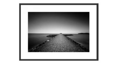 海岸填海道路摄影作品挂画SU模型下载_sketchup草图大师SKP模型