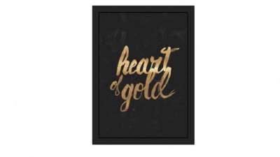 描金色黑底英文海报挂画SU模型下载_sketchup草图大师SKP模型