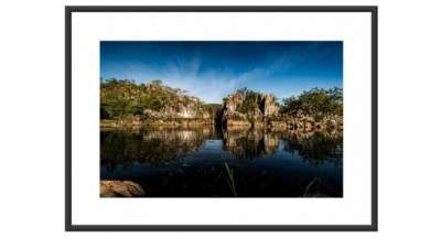 湖面风景摄影作品挂画SU模型下载_sketchup草图大师SKP模型