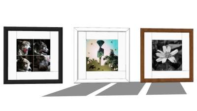 现代摄影家居装饰挂画SU模型下载_sketchup草图大师SKP模型