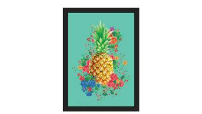 简约风菠萝海报挂画SU模型下载_sketchup草图大师SKP模型