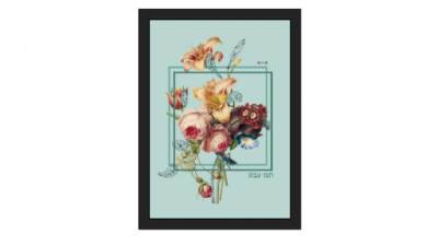 简约花卉海报家居装饰画SU模型下载_sketchup草图大师SKP模型