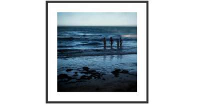 海岸人景摄影挂画SU模型下载_sketchup草图大师SKP模型