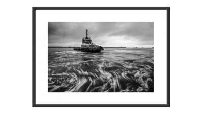 海上的轮船摄影系列挂画SU模型下载_sketchup草图大师SKP模型