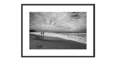 海滩上的艺术摄影挂画SU模型下载_sketchup草图大师SKP模型