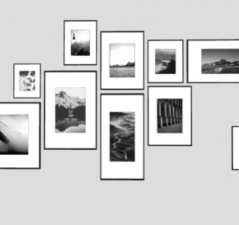 现代风格摄影挂画系列SU模型下载_sketchup草图大师SKP模型
