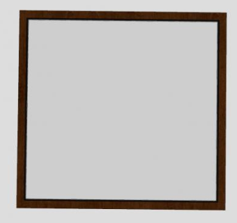 方形实木挂画相框SU模型下载_sketchup草图大师SKP模型