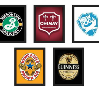 国外啤酒标志挂画系列SU模型下载_sketchup草图大师SKP模型