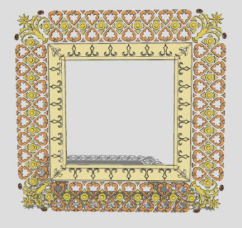 现代镂空雕花挂画相框SU模型下载_sketchup草图大师SKP模型