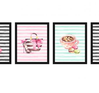 时尚风格挂画系列SU模型下载_sketchup草图大师SKP模型