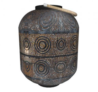 镶钻铜制提罐SU模型下载_sketchup草图大师SKP模型