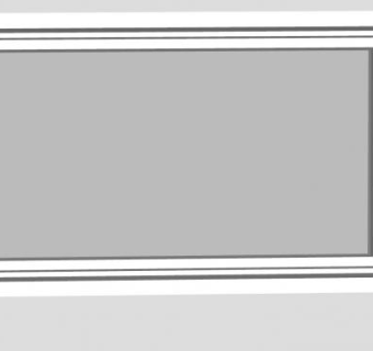白色玻璃浴室窗户SU模型下载_sketchup草图大师SKP模型
