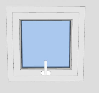 PVC遮阳窗SU模型下载_sketchup草图大师SKP模型